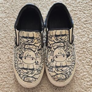 Cartoon Print Slip-On Sneakers
